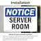 Signmission Server Room, 10 in W x Rectangle, Vinyl Decal OS-2PACK-NS-D-710-L-18279 - alternate 6